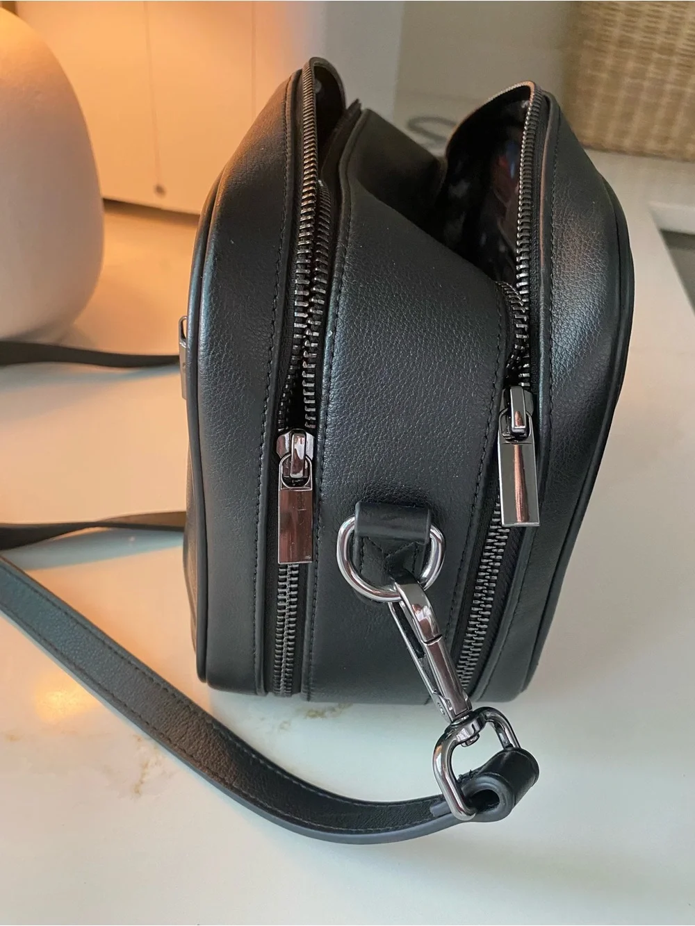 Poppy Leather Toddler Diaper Purse